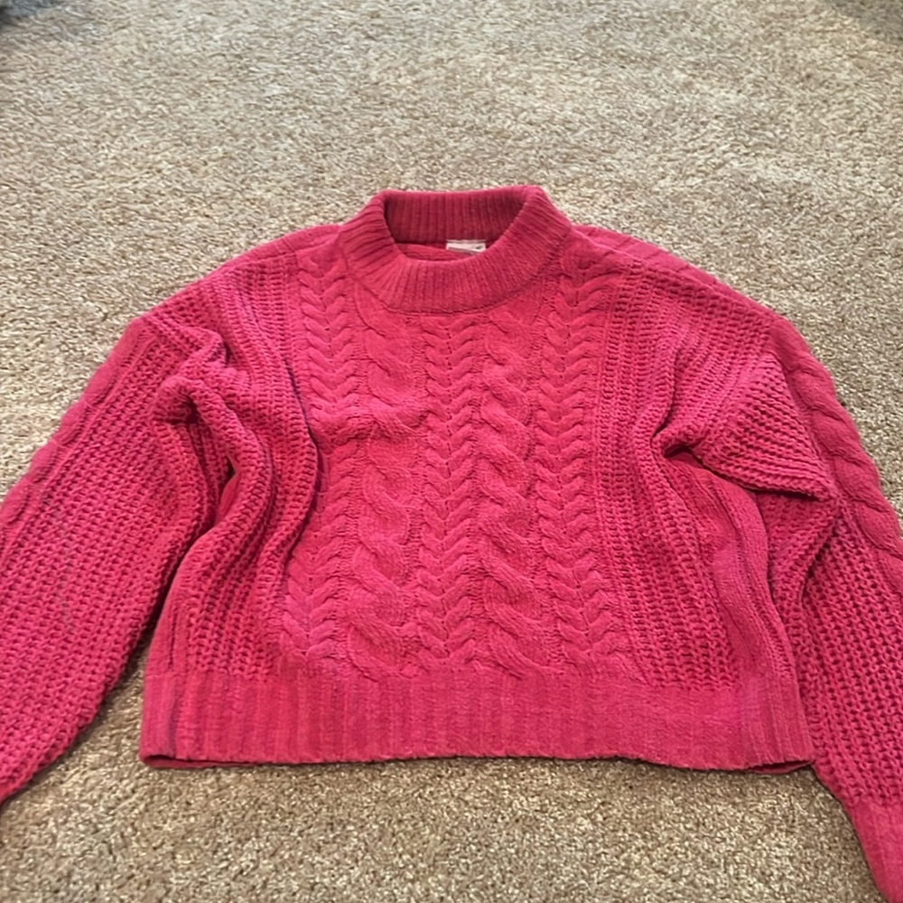 Pink Abercrombie kids Sweater.